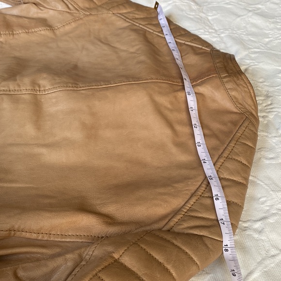 Scotch and Soda Beautiful Brown Leather Jacket - Picture 7 of 10